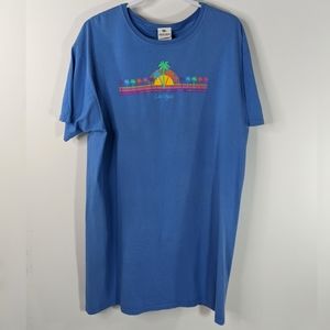 Vintage 90s Vegas Circus Circus Casino Beach Pool Cover Up Dress